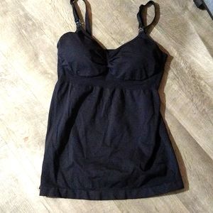 Bravado design XL maternity black built in bra tank shape wear. NEVER WORN ONCE